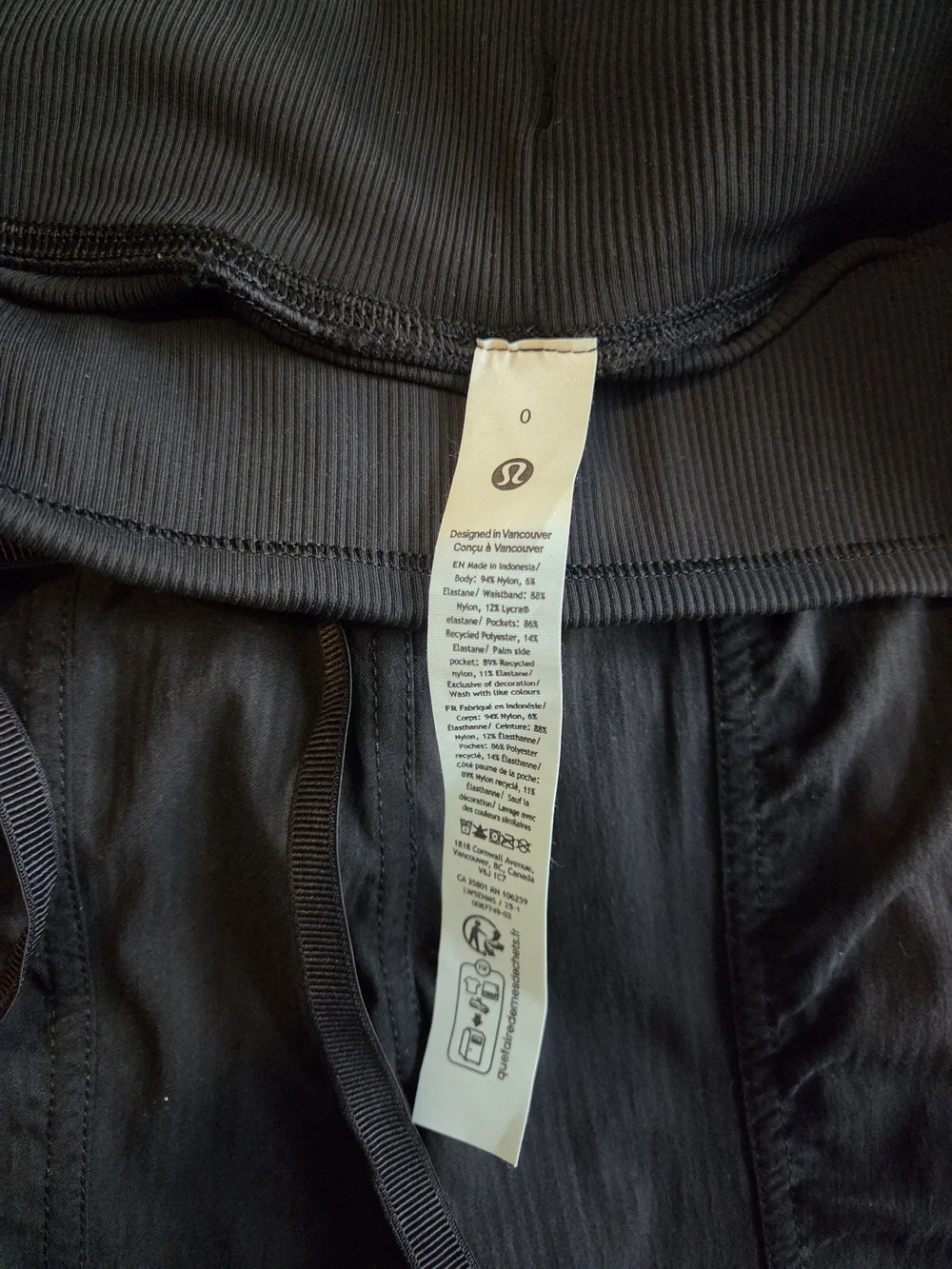 lululemon athletica Dance Studio Mid-Rise Jogger in Black-Women's Size 0 - Picture 2 of 8